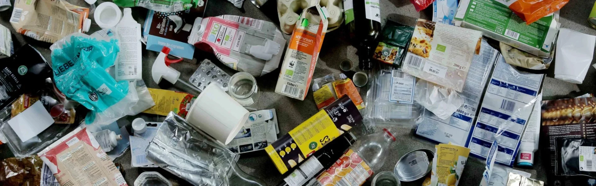Verpackungsabfälle. Link zum Projekt