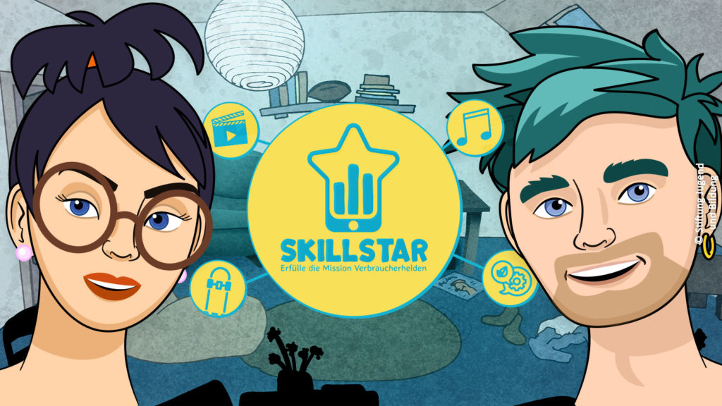 Charaktere der App Skillstar. Foto: Stiftung Jugend und Bildung