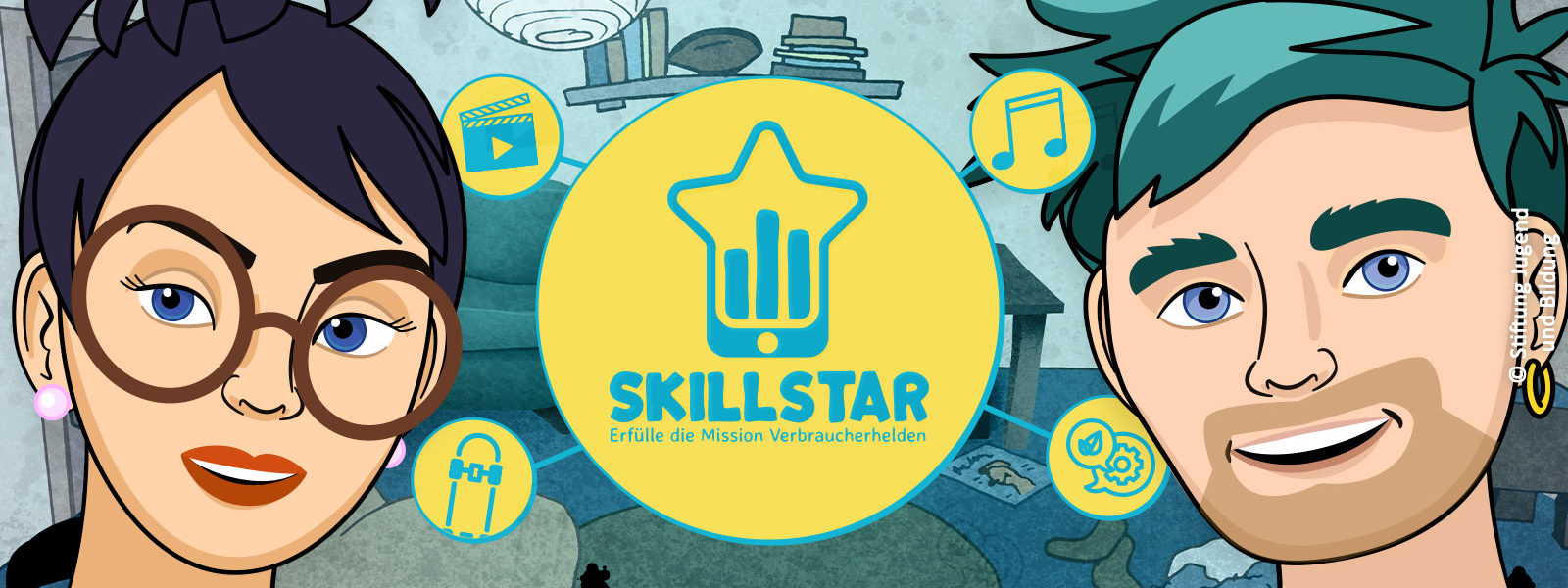 Charaktere der App Skillstar. Foto: Stiftung Jugend und Bildung
